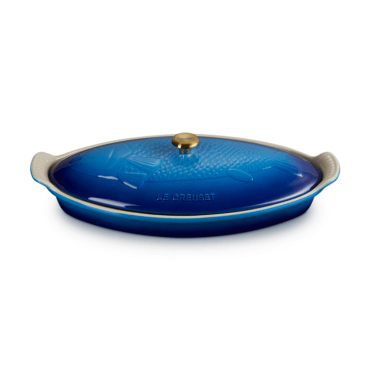 Travessa Oval Para Peixe Azure Blue 34Cm - Le Creuset Travessa Oval Para Peixe Azure Blue 34Cm - Le Creuset